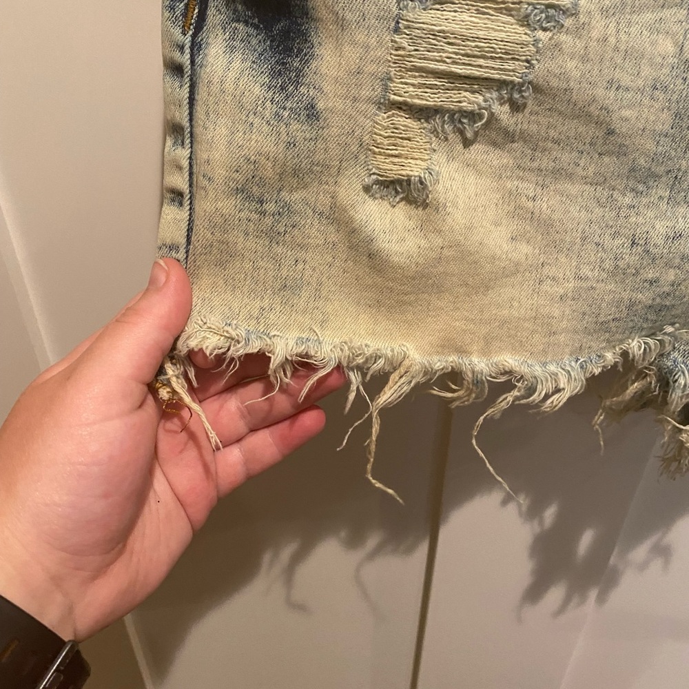Distressed Jean Shorts - Picture 3 of 5